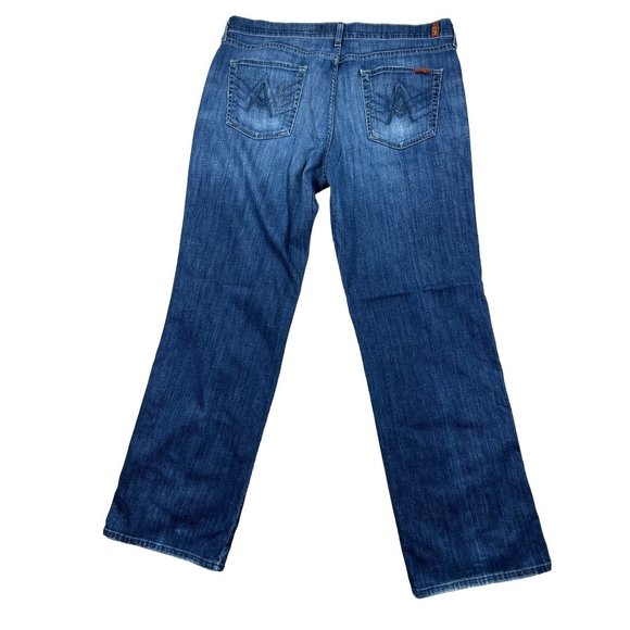 For All Mankind Men's Blue Straight leg Jeans - Picture 3 of 6